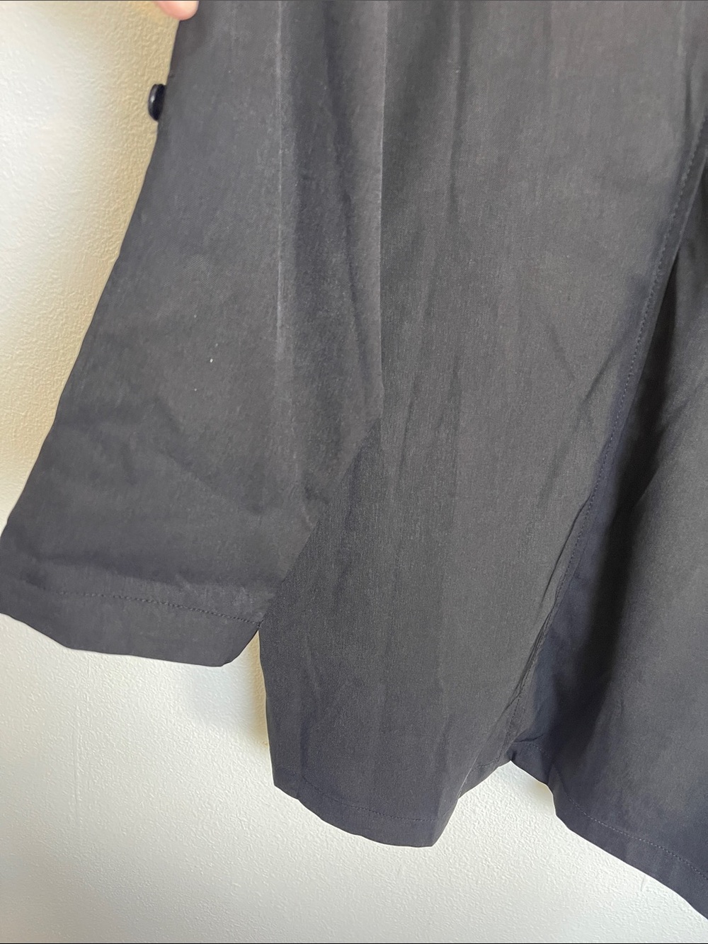 Max Studio Open Front Drape Trench Coat black XL - Picture 7 of 7